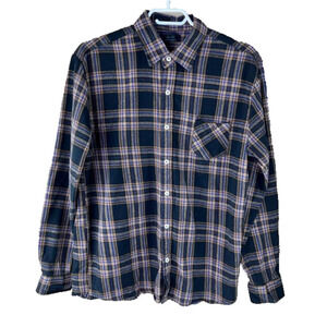 Men's Oak & Fort Brown Flannel Casual Button up Up Shirt